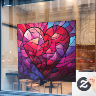 Valentine Hearts Window Clying Fensteraufkleber