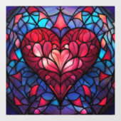 Valentine Hearts Window Clying Fensteraufkleber (Blatt)