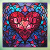 Valentine Hearts Window Clying Fensteraufkleber (Blatt 3)