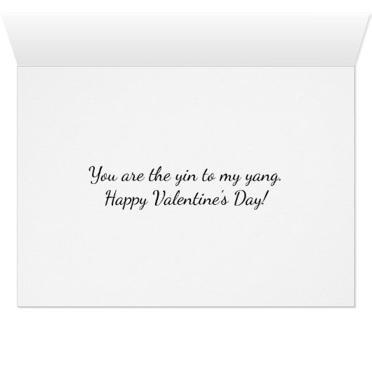 Valentine Hearts Yin Yang (Innenansicht Horizontal (Unten))