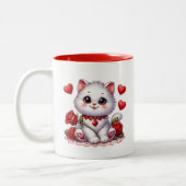 Valentine Hearts Zweifarbige Tasse (Links)