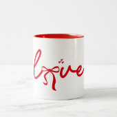 Valentine Hearts  Zweifarbige Tasse (Mittel)