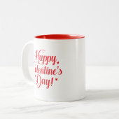 Valentine Hearts  Zweifarbige Tasse (Vorderseite Links)