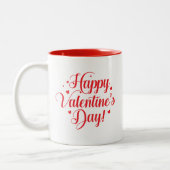 Valentine Hearts  Zweifarbige Tasse (Links)