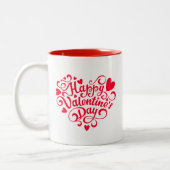 Valentine Hearts Zweifarbige Tasse (Links)