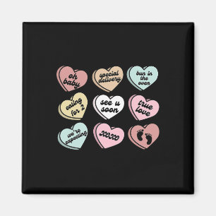 Valentine-Heather-Candy-Schwangerschaftsankündigun Magnet