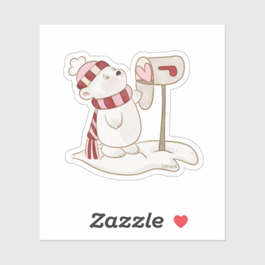 Valentine Hello Sticker (Blatt)