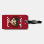 Valentine Herdhunde Liebe Benutzerdefiniert Foto-N Gepäckanhänger (Rückseite horizontal)