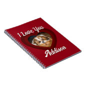 Valentine Herdhunde Liebe Benutzerdefiniert Foto-N Notizblock (Rechte Seite)