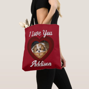 Valentine Herdhunde Liebe Benutzerdefiniert Foto-N Tasche