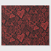 Valentine_herts Packpapier - Geschenkpackung (Flach)