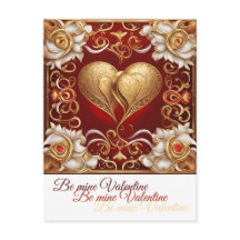 Valentine Herz 1 b Postcard
