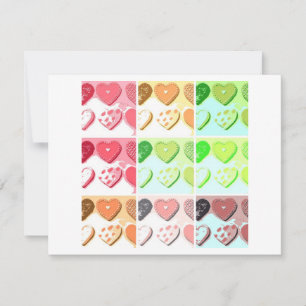 Valentine Herz Cookies Feiertagskarte