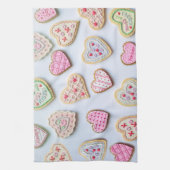 Valentine Herz Cookies Geschirrtuch (Vertikal)