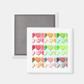 Valentine Herz Cookies Magnet (Vorderseite/Rückseite)