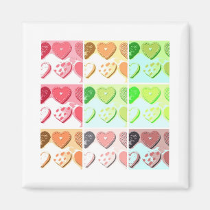Valentine Herz Cookies Magnet