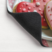 Valentine Herz Cookies Mousepad (Ecke)