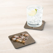 Valentine-Herz gemacht mit Muscheln Untersetzer (Rechte Seite)