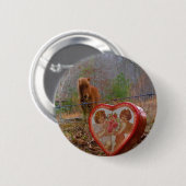 Valentine Herz Miniatur Button (Vorne & Hinten)