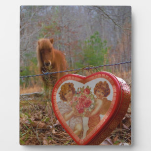 Valentine Herz Miniatur Fotoplatte
