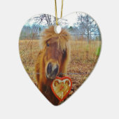 Valentine Herz Miniatur Keramik Ornament (Links)