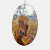 Valentine Herz Miniatur Keramik Ornament (Links)