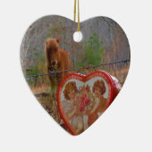 Valentine Herz Miniatur Keramikornament (Rechts)