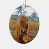 Valentine Herz Miniatur Keramikornament (Rechts)