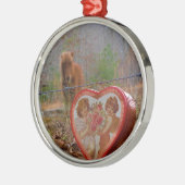 Valentine Herz Miniatur Ornament Aus Metall (Links)