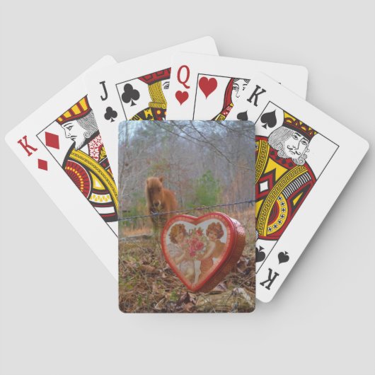 Valentine Herz Miniatur Spielkarten (Rückseite)