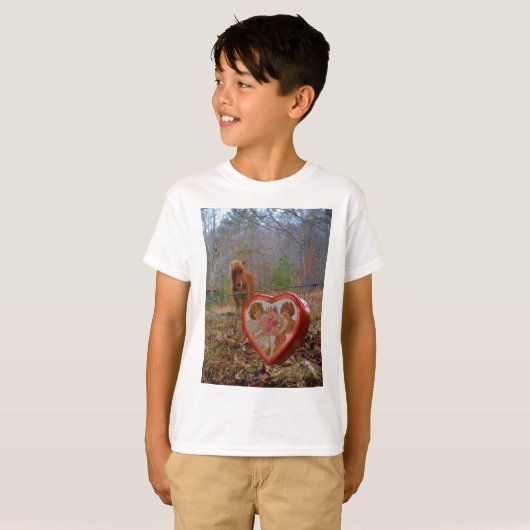 Valentine Herz Miniatur T-Shirt (Vorne ganz)