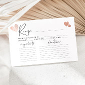 Valentine Herz-Minimalistische Brautkarte
