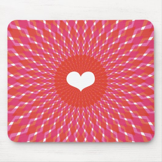 Valentine-Herz-Pop Mousepad (Vorne)