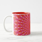 Valentine-Herz-Pop Zweifarbige Tasse (Links)
