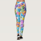 Valentine-Herz-Süßigkeits-Leggings Leggings (Rückseite)