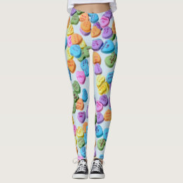 Valentine-Herz-Süßigkeits-Leggings Leggings
