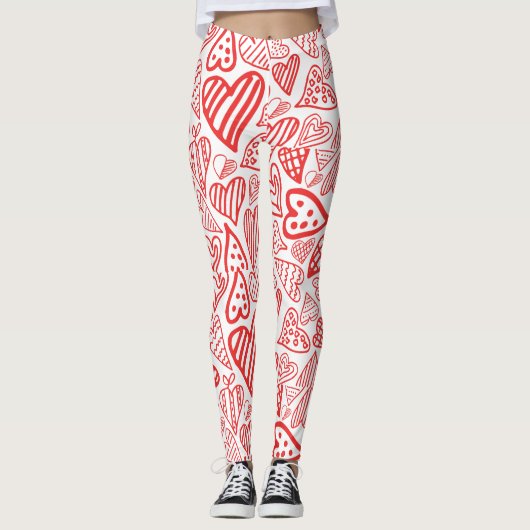 Valentine_herzen Leggings (Vorderseite)