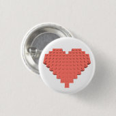 Valentine Herzform Button (Vorne & Hinten)