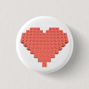 Valentine Herzform Button