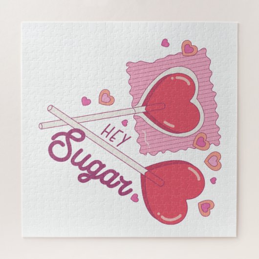 Valentine Hey Sugar Puzzle (Horizontal)