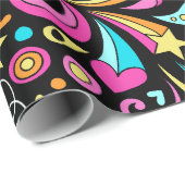 Valentine Hippie Peace Liebe | Valentine Gift Wrap Geschenkpapier (Rolleneckpunkt)