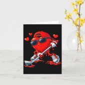 Valentine Hockey Herz Drip Srt Liebe Valentinstag  Karte (Gelbe Blume)