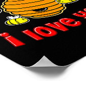 Valentine Honey Ich liebe dich  Poster (Ecke)