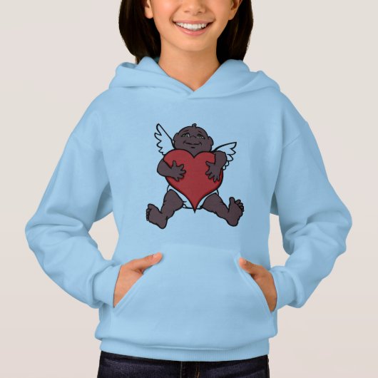 Valentine Hoodies African Cupid Sweatshirt (Vorderseite)
