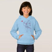 Valentine Hoodies Girl Pink Cupid Sweatshirt (Vorne ganz)