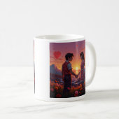 Valentine Horizont Liebe Kaffeetasse (VorderseiteRechts)