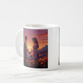 Valentine Horizont Liebe Kaffeetasse (Vorderseite Links)