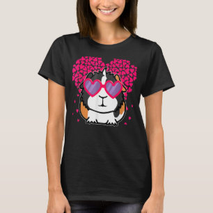 Valentine Hört Guinea Schwein Valentinstag für Män T-Shirt