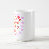 Valentine hört so in Liebe Kaffeetasse (Mittel)