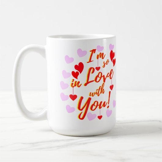 Valentine hört so in Liebe Kaffeetasse (Links)